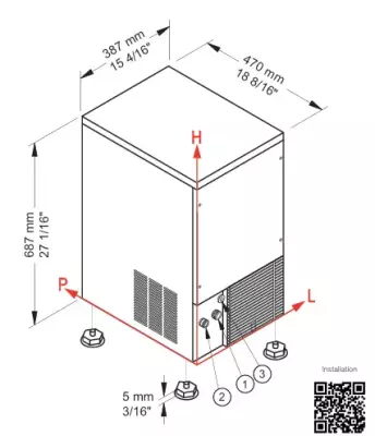 CB 249 A HC - 32 KG/GÜN KÜP BUZ MAKİNESİ - 3